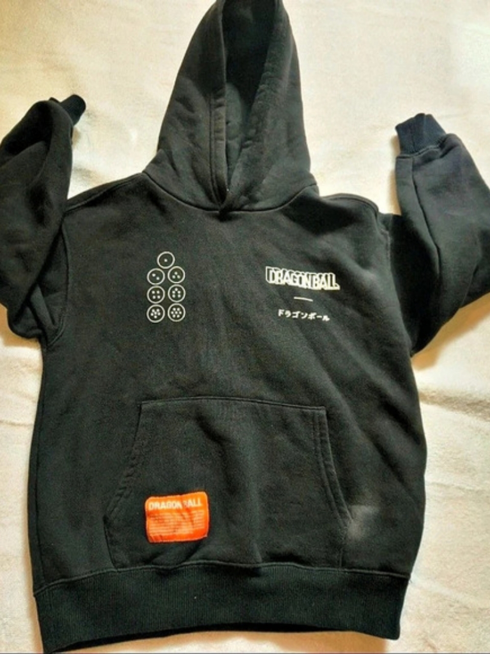 Zara Dragon Ball hoodie Boys Size 8-9 Black Hoodie Like New